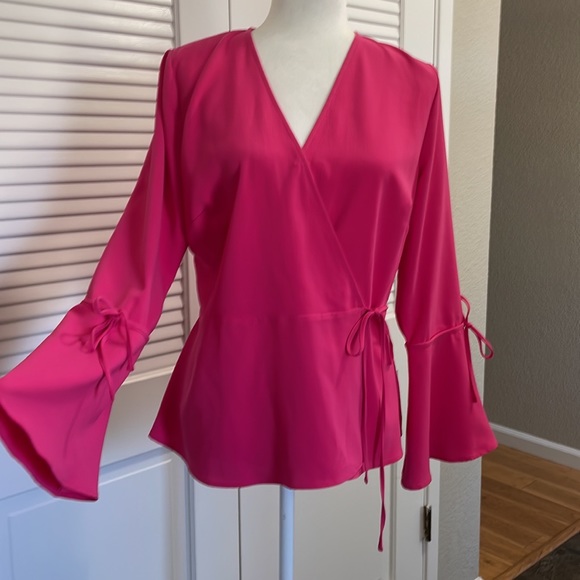 Vince Camuto Tops - Vince Camuto | Pink Wrap Blouse